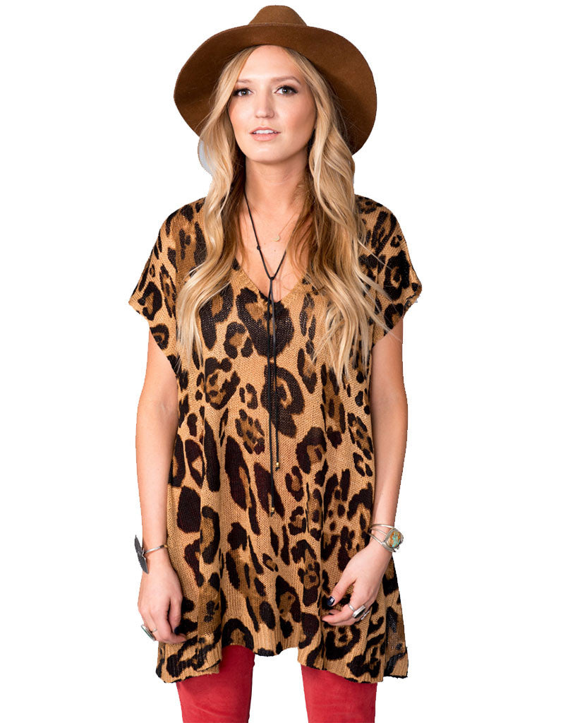 Show Me Your Mumu Carter Tunic in Leopard Knitten - SWANK - Tops - 4