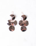 Rose Gold Luxury Small Disc Earrings - SWANK - Jewelry - 3