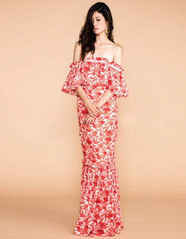 Stella & Amelia Leandra Cold Shoulder Maxi Dress