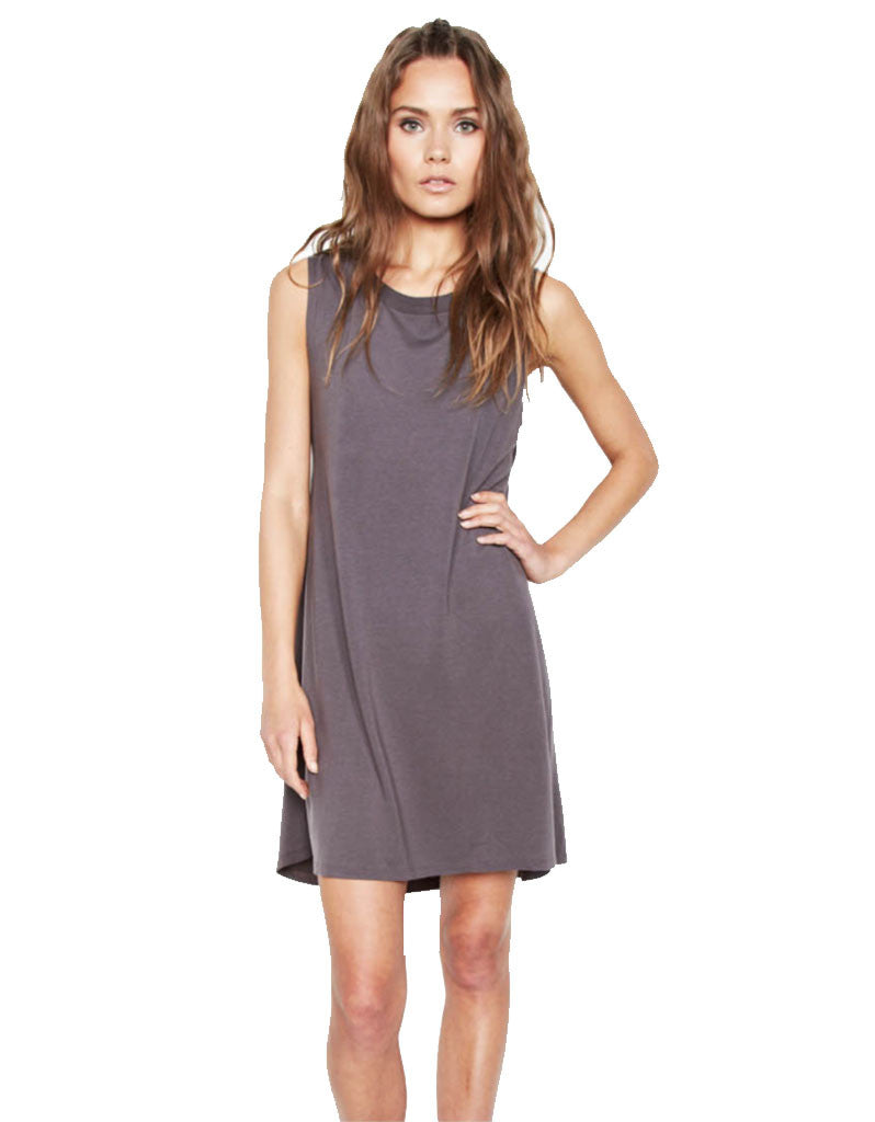 Michael Lauren Cyd Mini Dress in Coal - SWANK - Dresses - 2