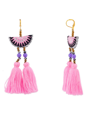 Tear Chandelier Earrings in Rhodium Silver