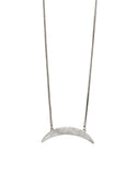 Jenny Bird Crescent Moon Necklace in Silver - SWANK - Jewelry - 2