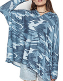 Michael Lauren Dash Hoodie in Ocean Camo