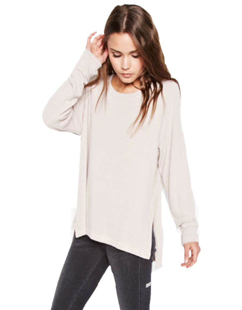 Michael Lauren Desi Pullover in Oatmeal - SWANK - Tops - 1