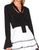 Alexis Diana Blouse in Black - SWANK - Tops - 2