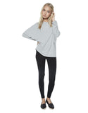 Michael Lauren Delmar L/S Dolman Pullover in Heather Grey - SWANK - Tops - 1