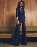 Alexis Derica Lace Jumpsuit in Navy