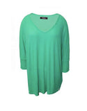 Michael Lauren Dylan 3/4 V-Neck Draped Tee - SWANK - Tops - 6