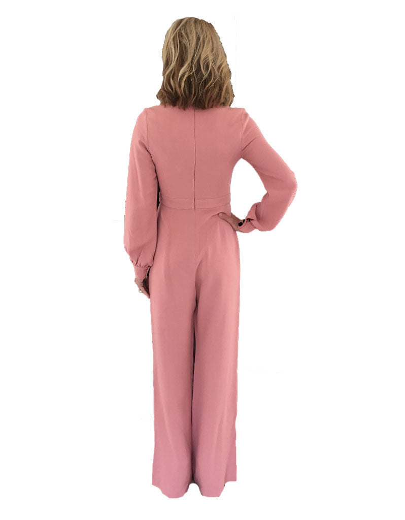Alexis Isadore Jumpsuit in Ash Pink - SWANK - Jumpsuits - 4