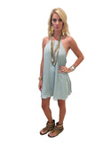 Show Me Your Mumu Katy Halter Dress in Sea Mist Crisp - SWANK - Dresses - 4