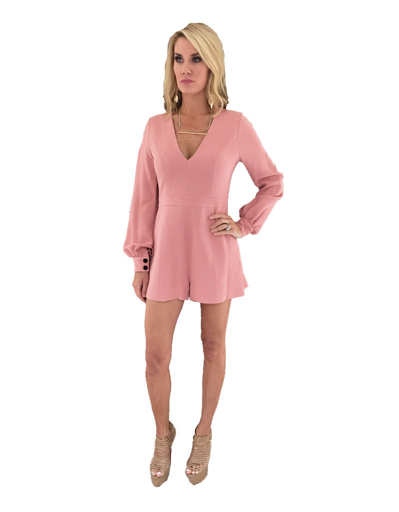 Alexis Kourtney Romper in Ash Pink - SWANK - Jumpsuits - 2