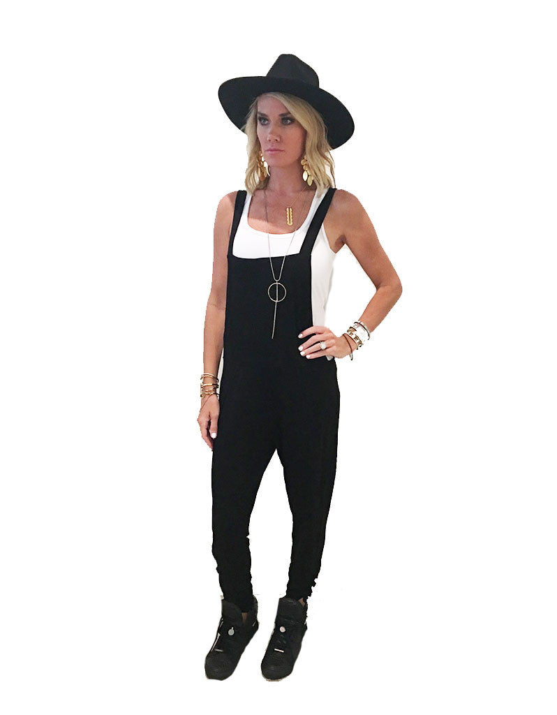 Michael Lauren Paco Overall Pants in Black - SWANK - Pants - 2