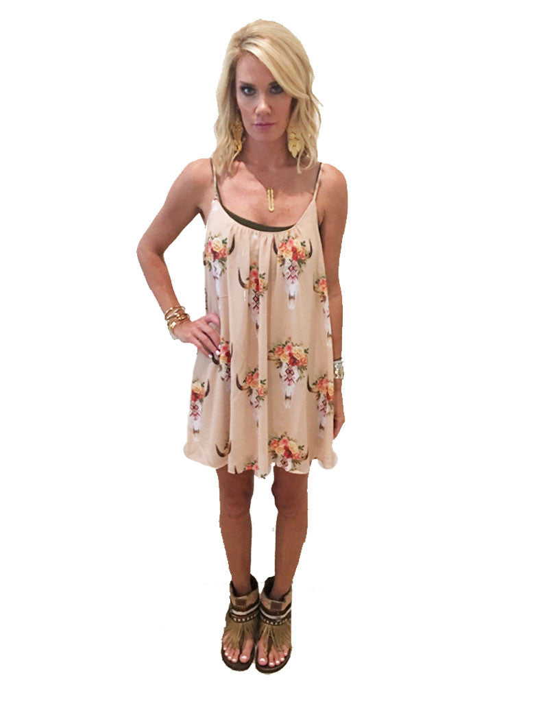 Show Me Your Mumu Trapeze Mini Dress in Frida Bullhead - SWANK - Dresses - 2