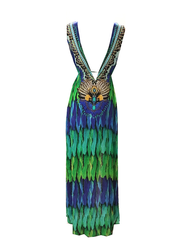 Shahida Parides Embellished Long Dress in Nightfall - SWANK - Dresses - 2