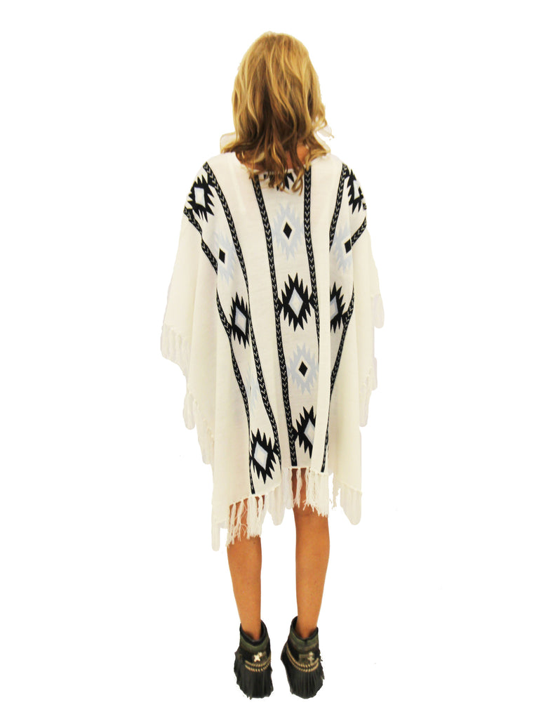 Show Me Your Mumu Baja Fringe Poncho in Morning Star - SWANK - Tops - 3