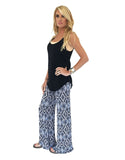 Michael Lauren Derby Wide Leg Pant in Faded Navy - SWANK - Pants - 3