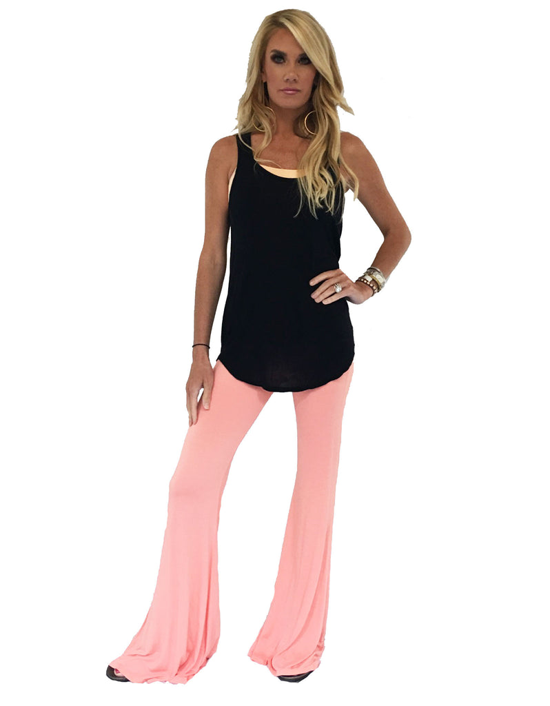 Michael Lauren Mars Bell Pant in Pink Salmon - SWANK - Pants - 1