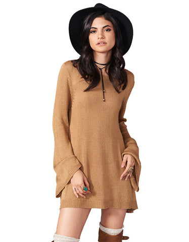 Show Me Your Mumu Festibell Sweater in Camel