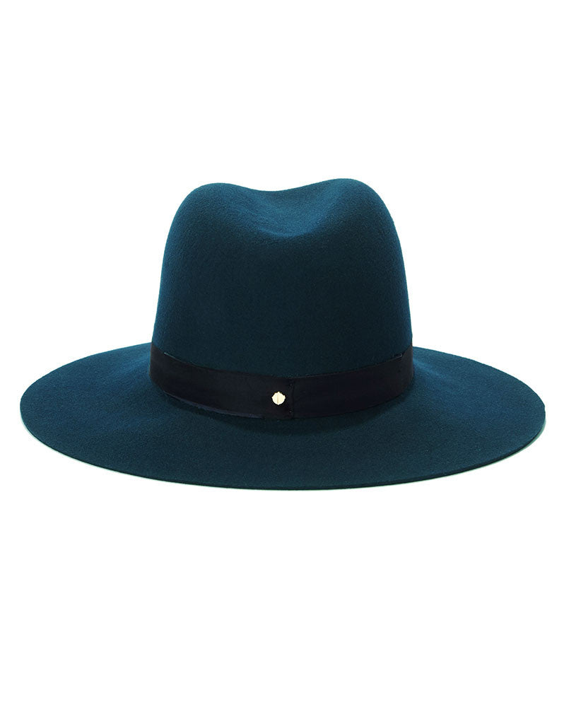 Janessa Leone Fia Teal Hat - SWANK - Hats - 4