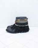 Custom Made Boho Boots in Black | SIZE 40 - SWANK - Shoes - 5