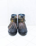 Custom Made Boho Boots in Black | SIZE 41 - SWANK - Shoes - 3