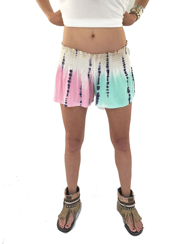 Michael Lauren Fox Smocked Short in Tie Dye - SWANK - Shorts - 3