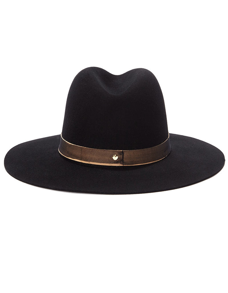 Janessa Leone Georgia Black Hat - SWANK - Hats - 2
