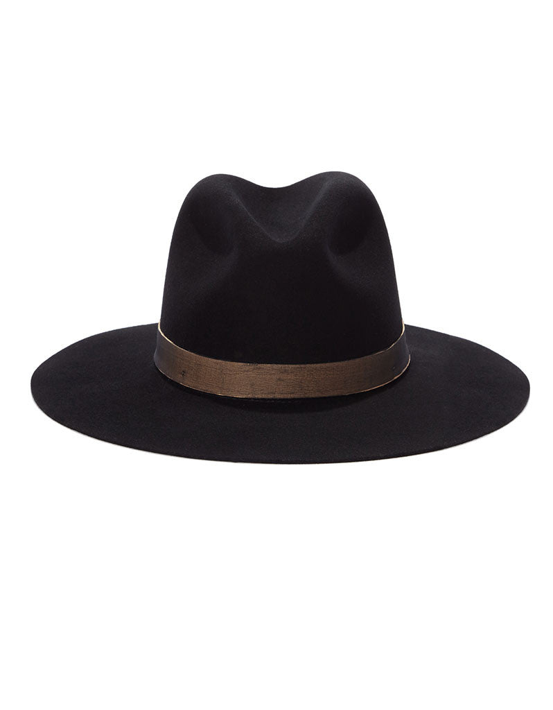 Janessa Leone Georgia Black Hat - SWANK - Hats - 1