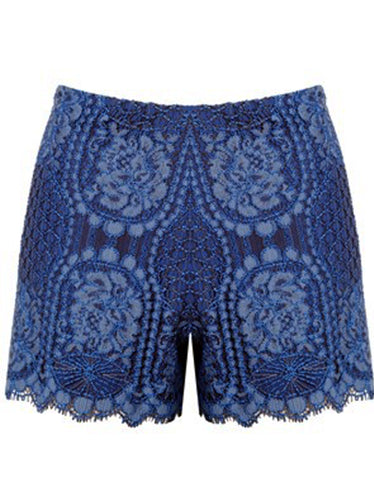 Alexis Gigi Lace Shorts in Passionate Blue