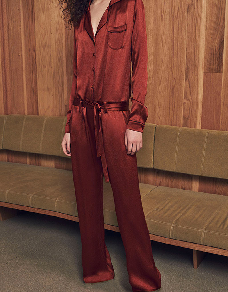 Alexis Gilda Jumpsuit in Rust