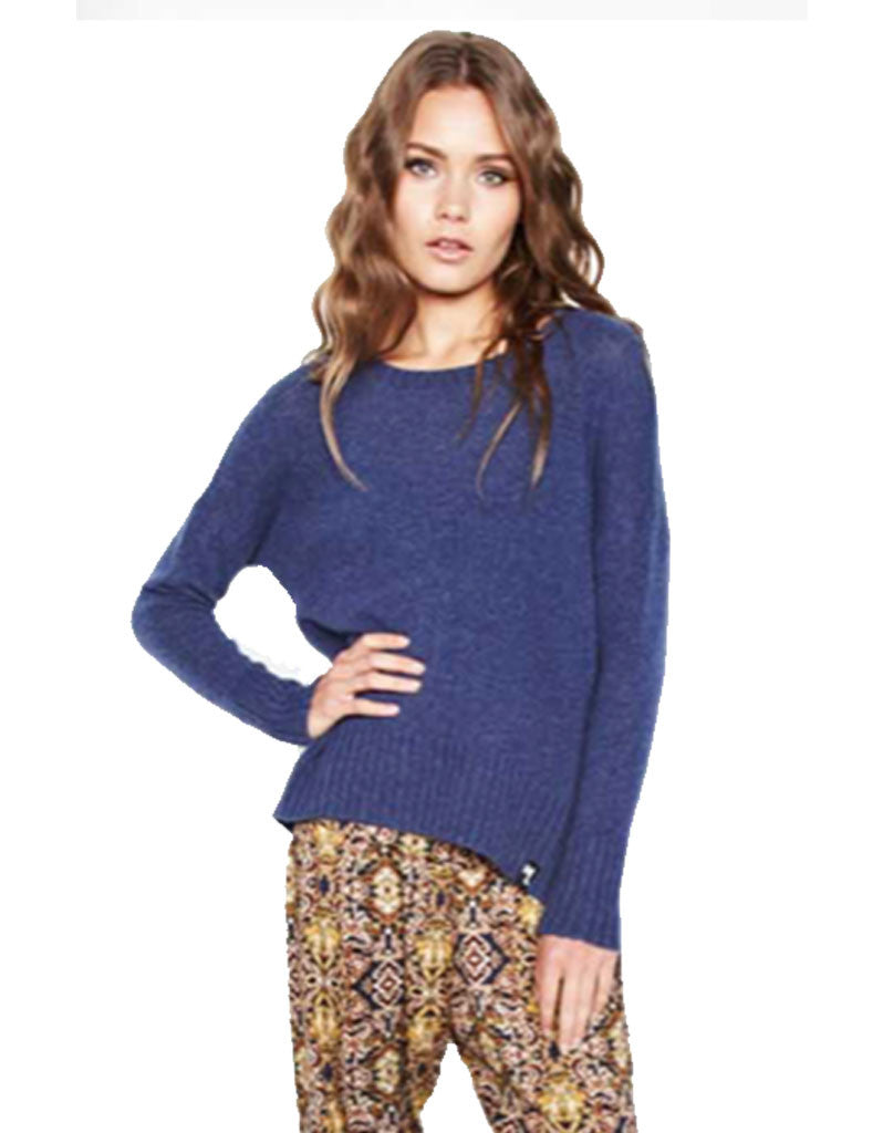 Michael Lauren Grant Cashmere Sweater in Navy - SWANK - Tops - 2