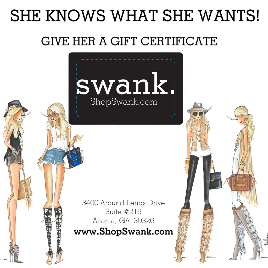 Swank Gift Certificate - SWANK - Gift Card