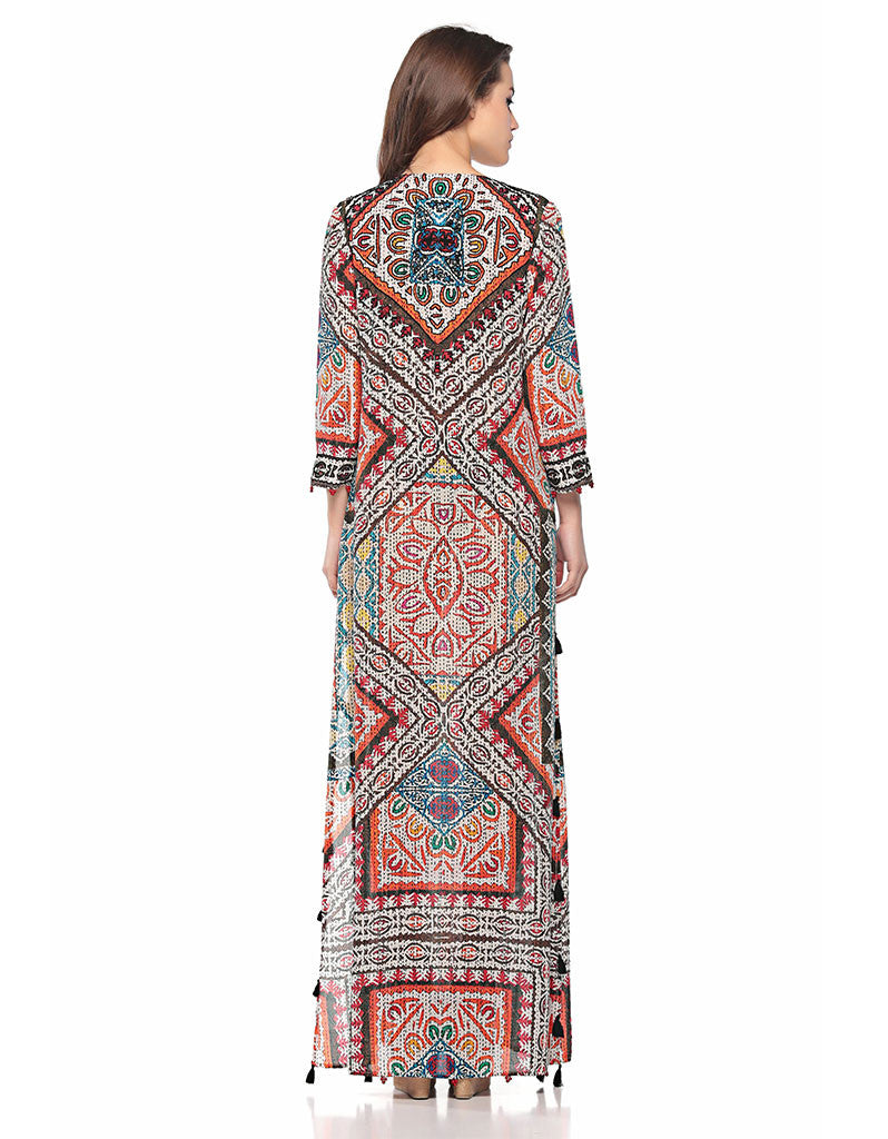 Hemant and Nandita Rili Art Long Dress - SWANK - Dresses - 2