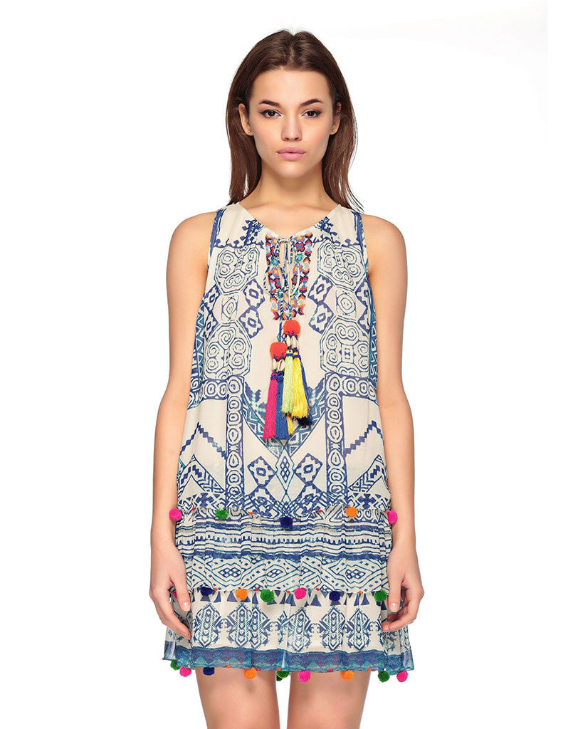 Hemant and Nandita Hmong Short Dress - SWANK - Dresses - 1