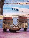 Boho Custom Made High Heel Boots - Brown - SWANK - Shoes - 8