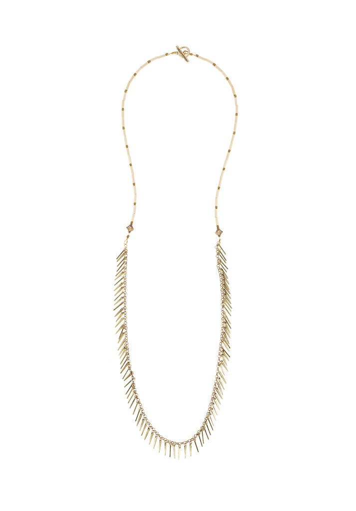 Jenny Bird Palm Rope Necklace in Natural - SWANK - Jewelry