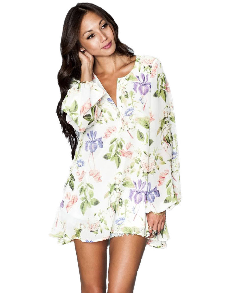 Show Me Your Mumu Jamie Tunic in Flower Press - SWANK - Tops - 2