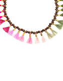 Shashi Jamie Ombre Tassel Bracelet in Pink