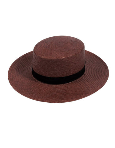 Janessa Leone Bernt Brown Hat