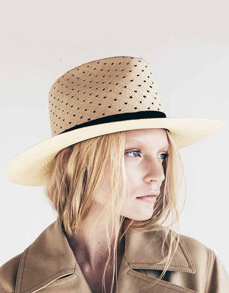 Janessa Leone Claire Panama Straw Hat