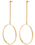 Jenny Bird Edie Hoops in Gold - Large - SWANK - Jewelry - 1