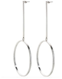 Jenny Bird Edie Hoops in Silver - Large - SWANK - Jewelry - 1