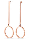 Jenny Bird Edie Hoops in Rose Gold - Medium - SWANK - Jewelry - 1