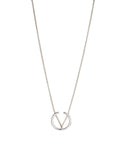 Jenny Bird Arc Pendant in High Polish Silver - SWANK - Jewelry - 1