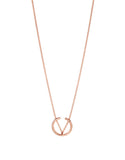 Jenny Bird Arc Pendant in Rose Gold - SWANK - Jewelry - 1