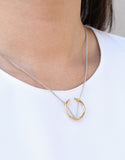 Jenny Bird Arc Pendant in Gold/Silver - SWANK - Jewelry - 2