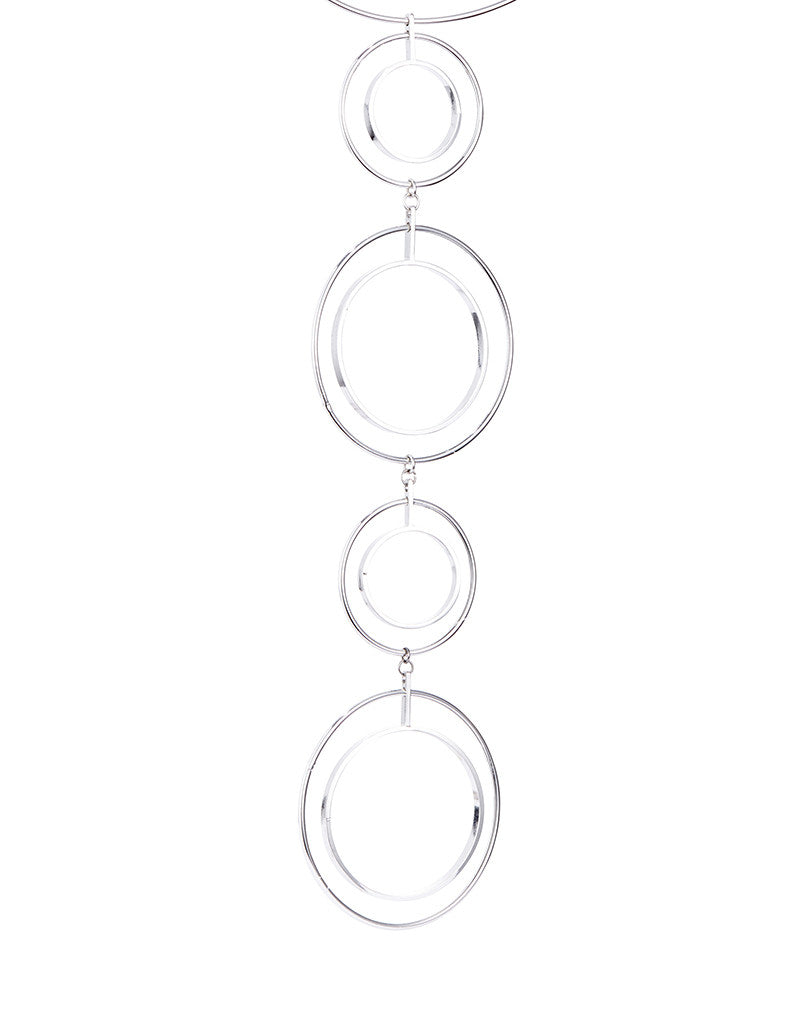 Jenny Bird Boomerang Collar in High Polish Silver - SWANK - Jewelry - 3
