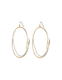 Jenny Bird Rill Hoops in Gold/Silver - SWANK - Jewelry - 1