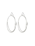 Jenny Bird Rill Hoops in High Polish Silver - SWANK - Jewelry - 1