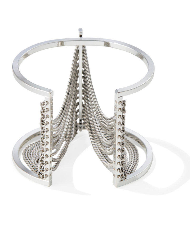 Jenny Bird Fallingwater Cuff in Silver - SWANK - Jewelry - 3